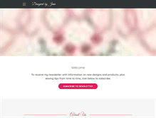 Tablet Screenshot of designedbyjane.com